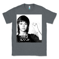 Charcoal Heather Jane Fonda Mugshot GIFT Classic Tee - Craftify