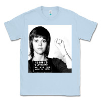 Dusty Blue Jane Fonda Mugshot GIFT Classic Tee - Craftify