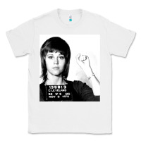 White Jane Fonda Mugshot GIFT Classic Tee - Craftify