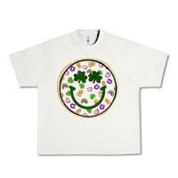 Pistachio st patrick s day smiley face Urban Heavy Tee - Artiststas