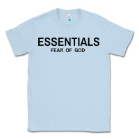 Dusty Blue Fear Of God Essentials Classic Tee - Craftify