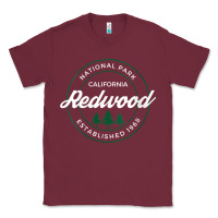 Burgundy womens redwood national park california gifts souvenir ca v neck t shi Classic Tee - Craftify