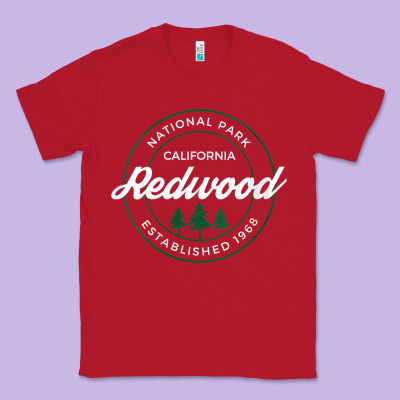 Womens Redwood National Park California Gifts Souvenir Ca V Neck T Shi Classic Tee Designed By Craftify