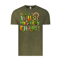 Vintage Olive you're my lucky charm Vintage Tee - Artiststas