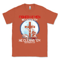 Copper fisher of men we catch  em he cleans  em matthew 4 19 Classic Tee - Craftify