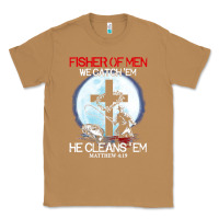 Toasted Coconut fisher of men we catch  em he cleans  em matthew 4 19 Classic Tee - Craftify