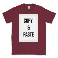 Burgundy Copy Paste Classic Tee - Craftify