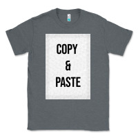 Charcoal Heather Copy Paste Classic Tee - Craftify