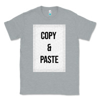 Heather Grey Copy Paste Classic Tee - Craftify