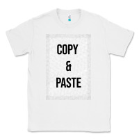 White Copy Paste Classic Tee - Craftify