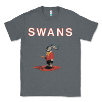 Charcoal Heather Swans Classic Tee - Craftify