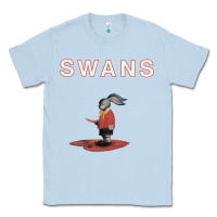 Dusty Blue Swans Classic Tee - Craftify