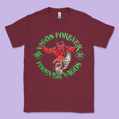 Vagos Mc Classic Tee Designed By Craftify