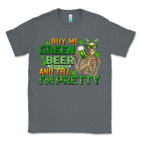 Charcoal Heather buy me green beer and tell me i'm pretty Classic Tee - FaDigitalArtStudio