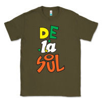 Army Green De La Soul Print Classic Tee - Craftify