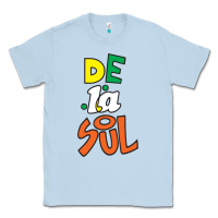 Dusty Blue De La Soul Print Classic Tee - Craftify