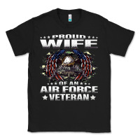 Black proud wife of an air force veteran military vet spouse gifts premium m Classic Tee - Craftify