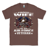 Chestnut proud wife of an air force veteran military vet spouse gifts premium m Classic Tee - Craftify