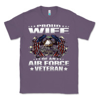 Lavender proud wife of an air force veteran military vet spouse gifts premium m Classic Tee - Craftify