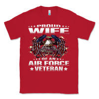Red proud wife of an air force veteran military vet spouse gifts premium m Classic Tee - Craftify