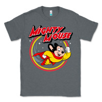 Charcoal Heather the mighty mouse Classic Tee - InspiraDesign