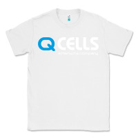 White Mesmerizing Q Cells Classic Tee - InspiraDesign