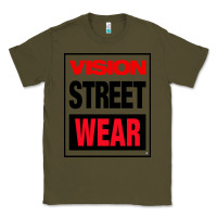 Army Green VISION STREET WEAR Classic Tee - InspiraDesign