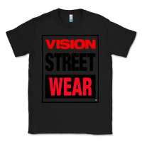 Black VISION STREET WEAR Classic Tee - InspiraDesign