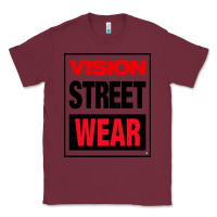 Burgundy VISION STREET WEAR Classic Tee - InspiraDesign