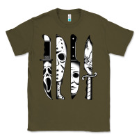 Army Green knives horror movie friday halloween horror goth evil t shirt Classic Tee - InspiraDesign