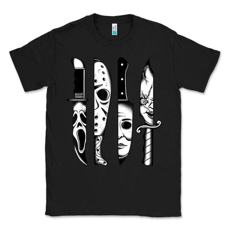 Knives Horror Movie Friday Halloween Horror Goth Evil T Shirt Classic Tee by InspiraDesign | Teevron