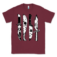 Burgundy knives horror movie friday halloween horror goth evil t shirt Classic Tee - InspiraDesign