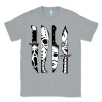 Heather Grey knives horror movie friday halloween horror goth evil t shirt Classic Tee - InspiraDesign