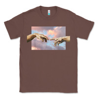 Chestnut creation of adam hands aesthetic t shirt Classic Tee - InspiraDesign