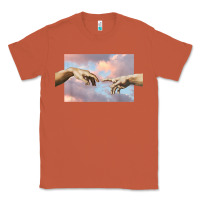 Copper creation of adam hands aesthetic t shirt Classic Tee - InspiraDesign