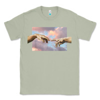 Matcha creation of adam hands aesthetic t shirt Classic Tee - InspiraDesign