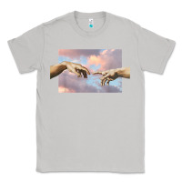 Moon Dust creation of adam hands aesthetic t shirt Classic Tee - InspiraDesign