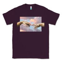 Plum creation of adam hands aesthetic t shirt Classic Tee - InspiraDesign