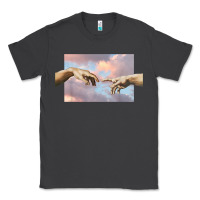 Creation Of Adam Hands Aesthetic T Shirt Classic Tee | Teevron