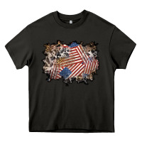 Asphalt 4th of july background Heavy Core Tee - BundleAndBundleShop