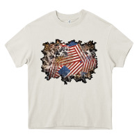 Cream 4th of july background Heavy Core Tee - BundleAndBundleShop