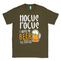 Army Green Hocus Pocus I Need Beer To Focus Funny Halloween Witch 1 Classic Tee - InspiraDesign
