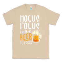 Mushroom Hocus Pocus I Need Beer To Focus Funny Halloween Witch 1 Classic Tee - InspiraDesign
