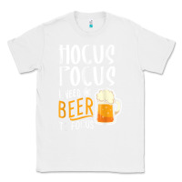 White Hocus Pocus I Need Beer To Focus Funny Halloween Witch 1 Classic Tee - InspiraDesign