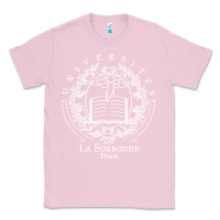 Bubblegum Pink Universite Paris La Sorbonne Classic Tee - InspiraDesign