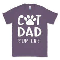 Lavender funny cat dad fathers day gift shirt fur life cat tee Classic Tee - InspiraDesign
