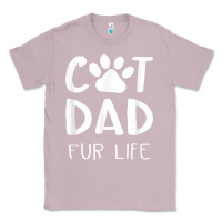 Lilac funny cat dad fathers day gift shirt fur life cat tee Classic Tee - InspiraDesign