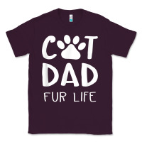 Plum funny cat dad fathers day gift shirt fur life cat tee Classic Tee - InspiraDesign