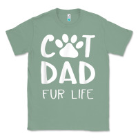 Sage funny cat dad fathers day gift shirt fur life cat tee Classic Tee - InspiraDesign