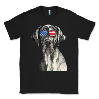 Black great dane sunglasses american usa flag 4th of july fourth t shirt Classic Tee - InspiraDesign